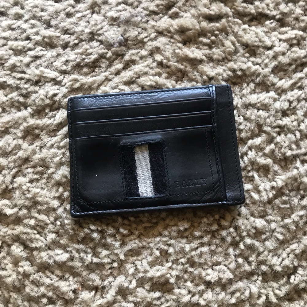 Bally leather card case